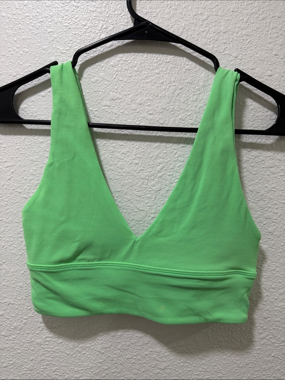 lululemon athletica Bright Lime V-Neck Sports Bralette